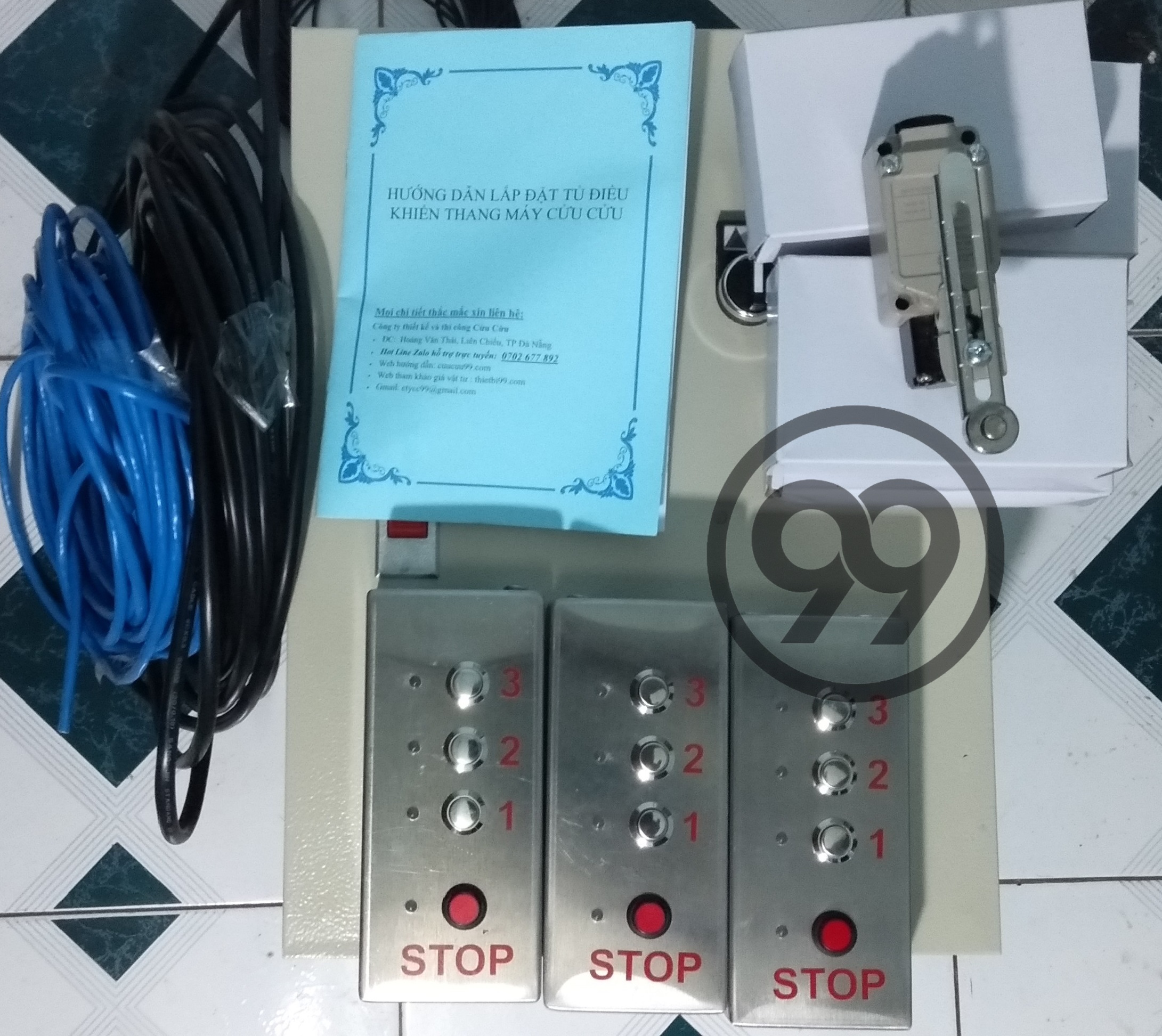 Tủ điện 3 tầng sử dụng khởi động từ